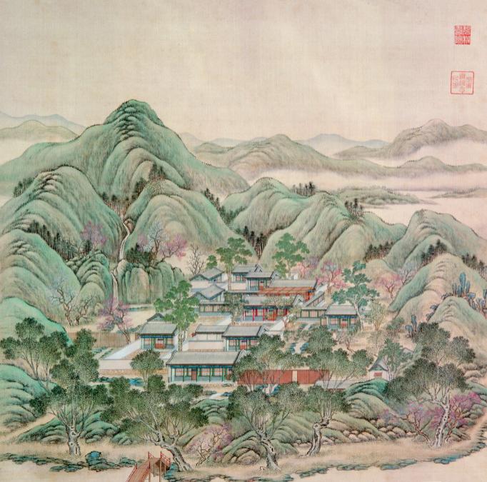 說明: D:\餘\圓明園\圓明園各景古圖\圓明園四十景\碧桐書院.JPG